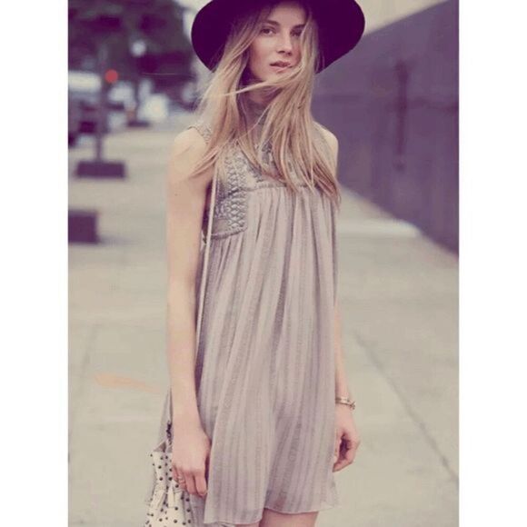 Free People Penny Georgette Babylon Sleeveless Babydoll Dress Size S - Picture 9 of 15